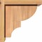 Ekena Millwork Ridgewood Smooth Corbel w/Backplate, Western Red Cedar, 7 1/2"W x 10"D x 10"H COR08X10X10RID01SWR - alternate 2